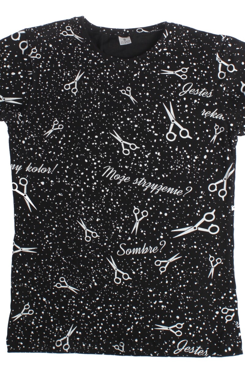 Koszulka Damska Czarna Fryzjerska