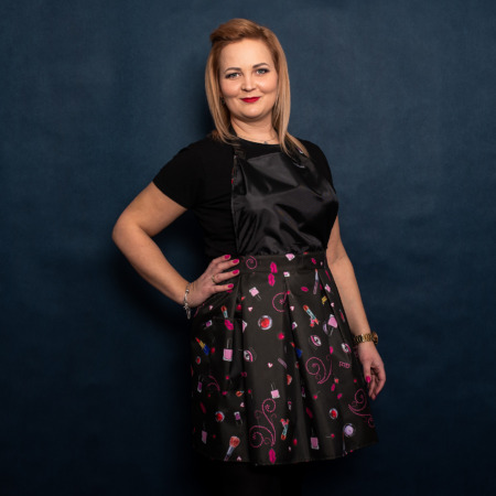 Fartuszek  Princess Bajka Czarny