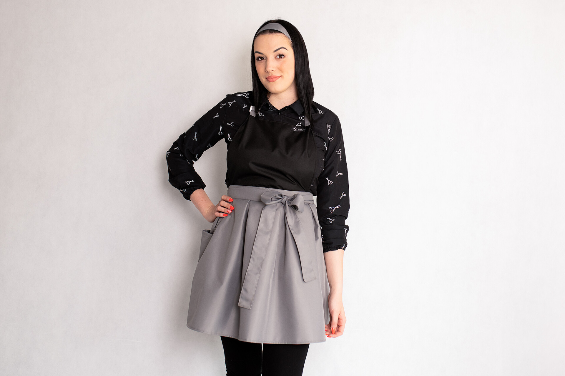 Princess Apron Basic Grey