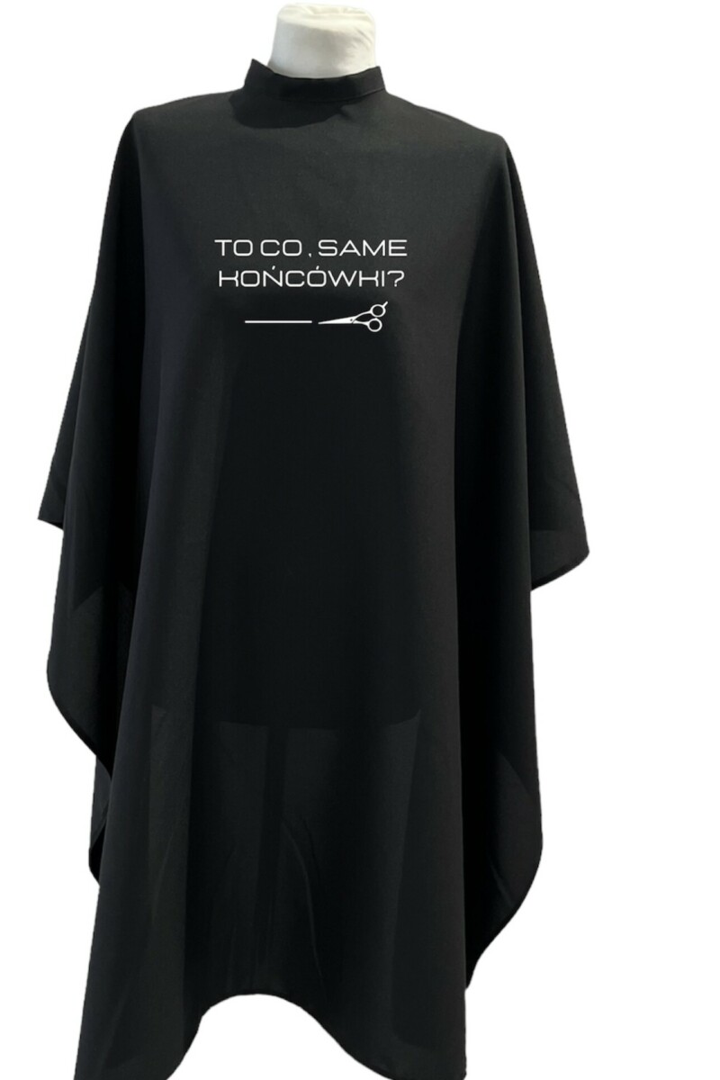 Peleryna Fryzjerska Basic z nadrukiem #2