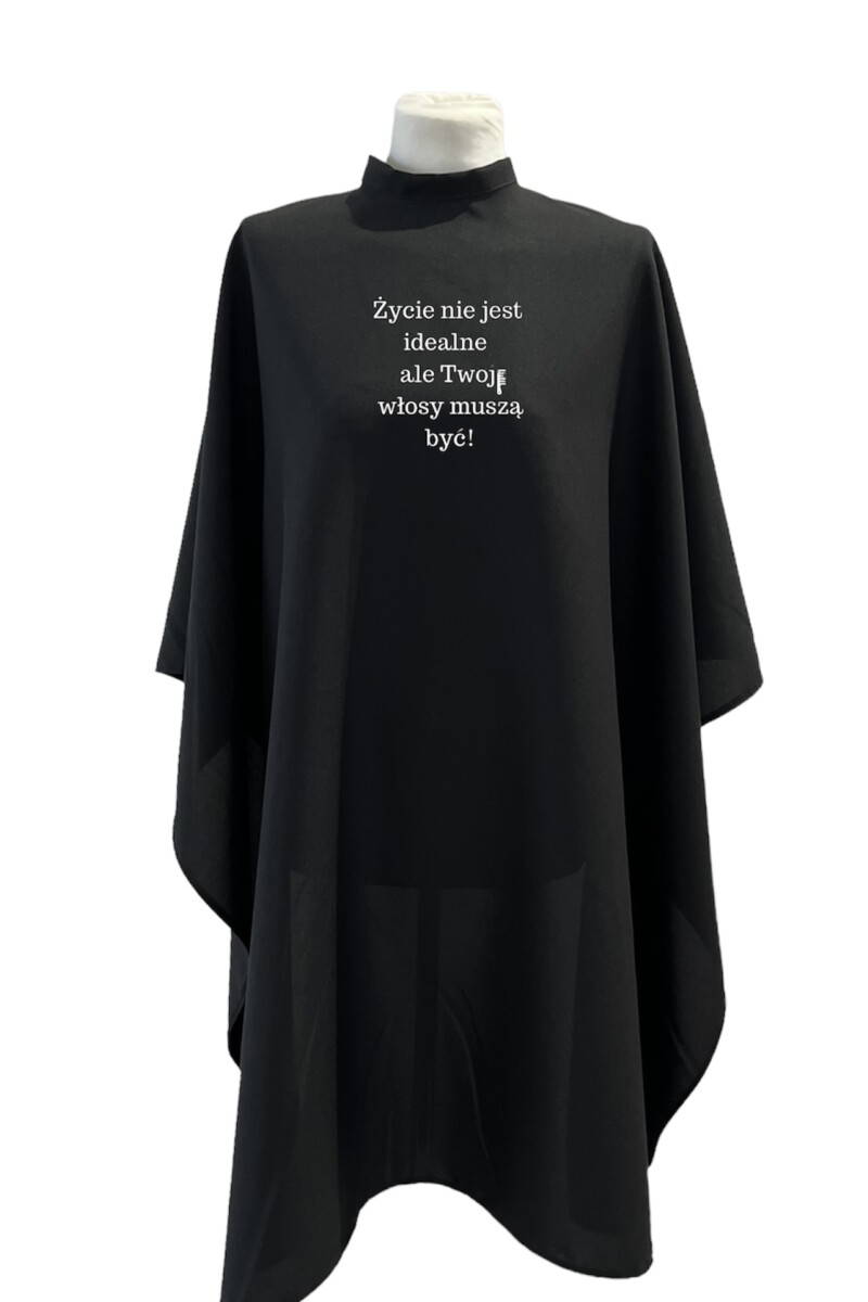 Peleryna Fryzjerska Basic z nadrukiem #1