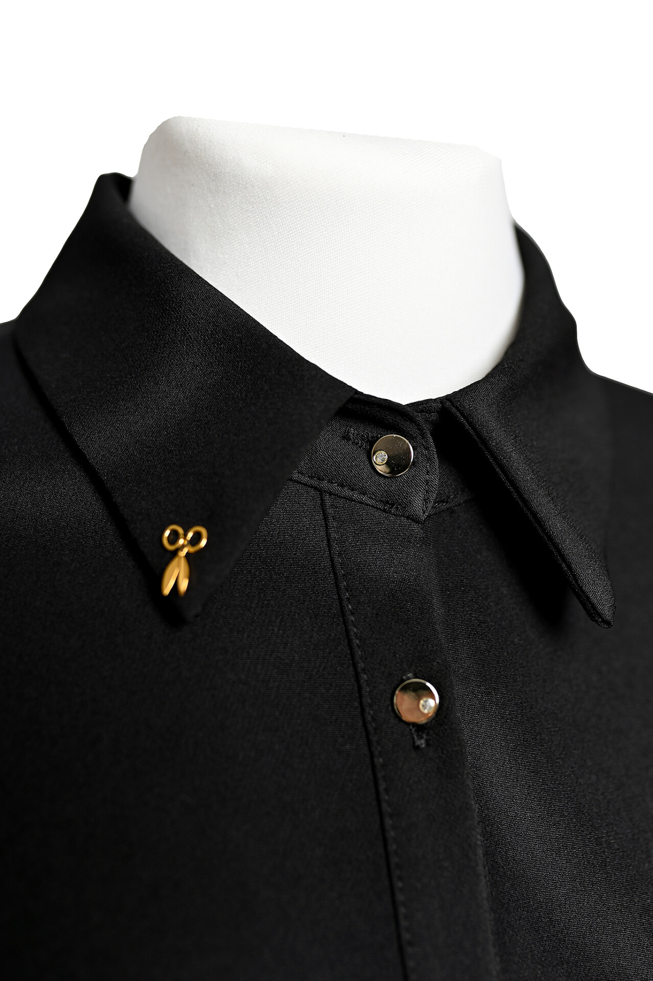 Koszula Fryzjerska Classic Czarna - obrazek 2