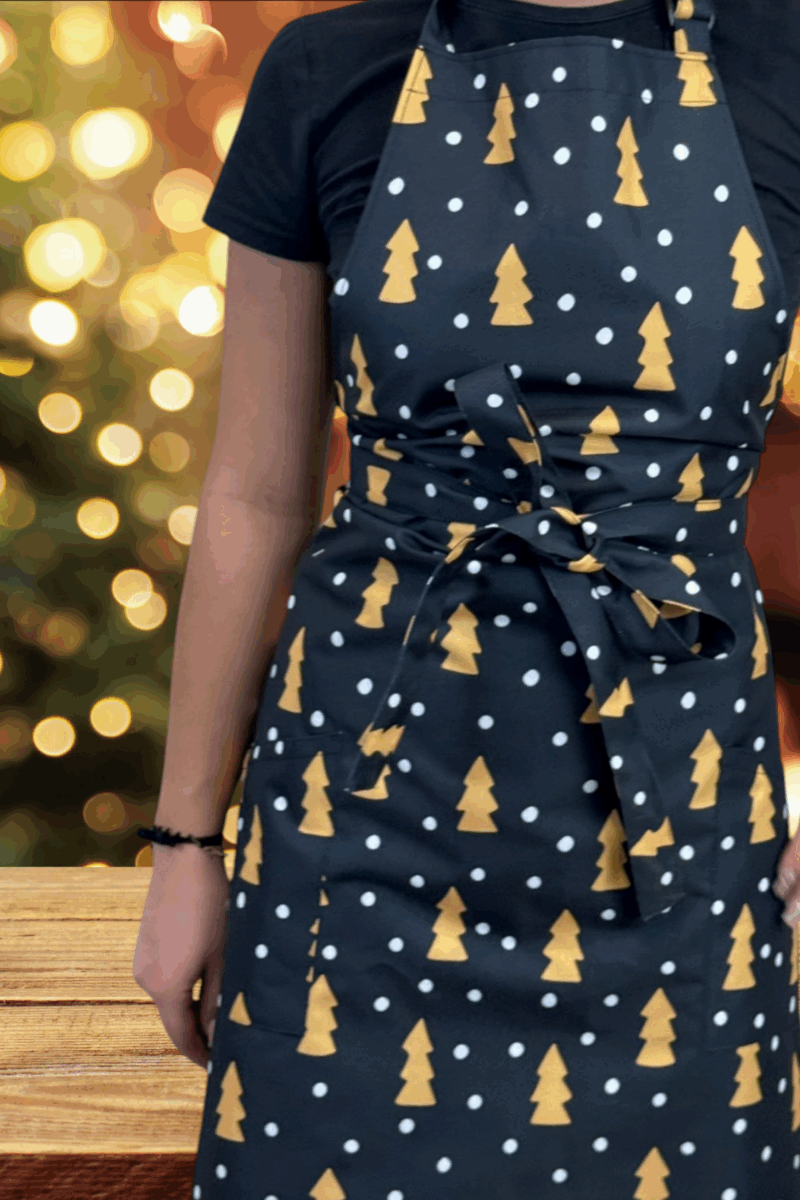 Fartuszek Klasyczny Świąteczny Choinki