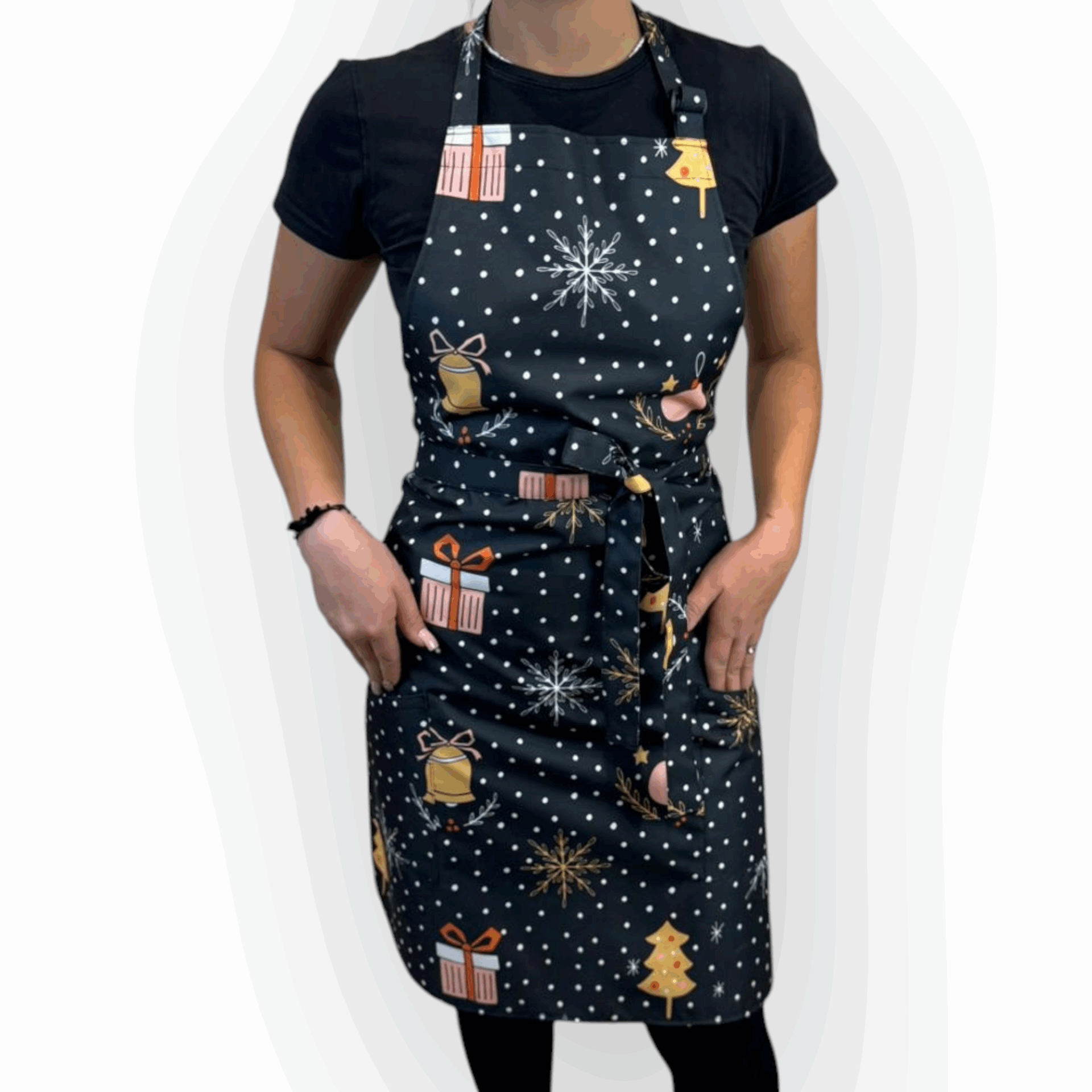 Fartuszek Klasyczny Świąteczny Gwiazdka - obrazek 2