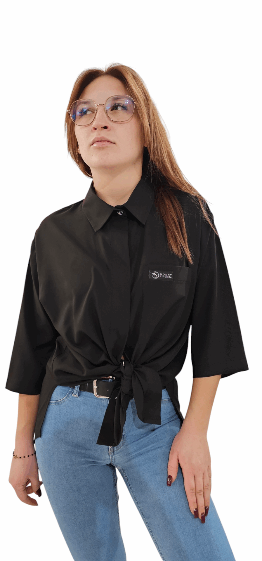 Koszula Fryzjerska Soft 01 Czarna - obrazek 6