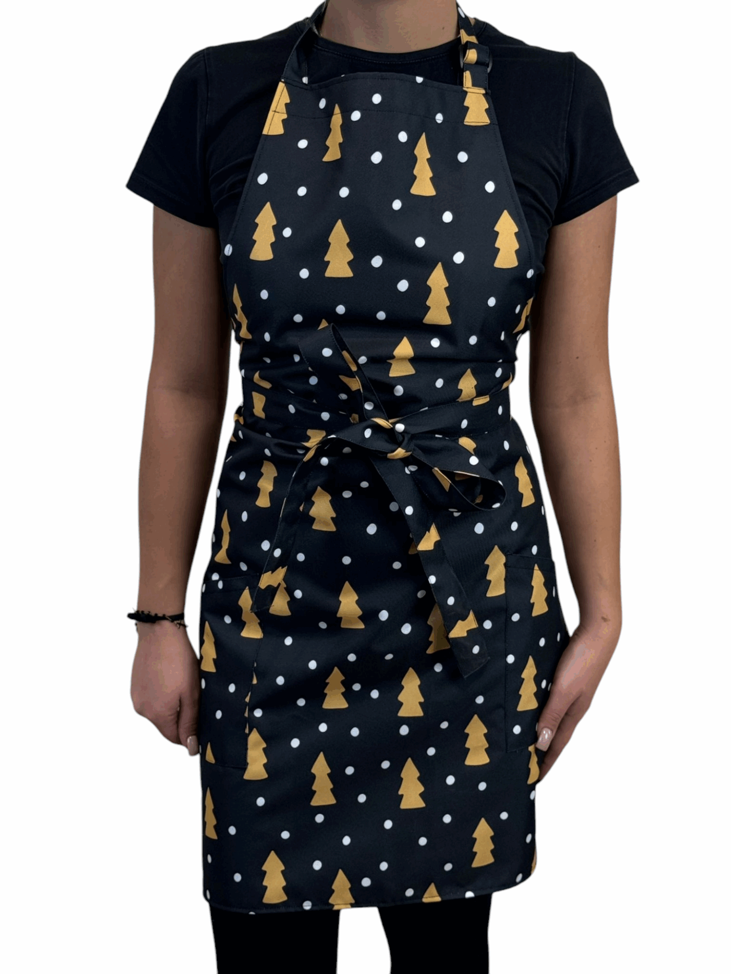Fartuszek Klasyczny Świąteczny Choinki - obrazek 2