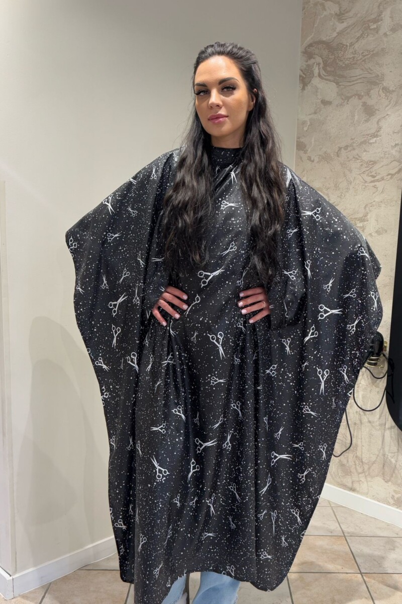 Peleryna Fryzjerska Długa Galaktyka Czarna