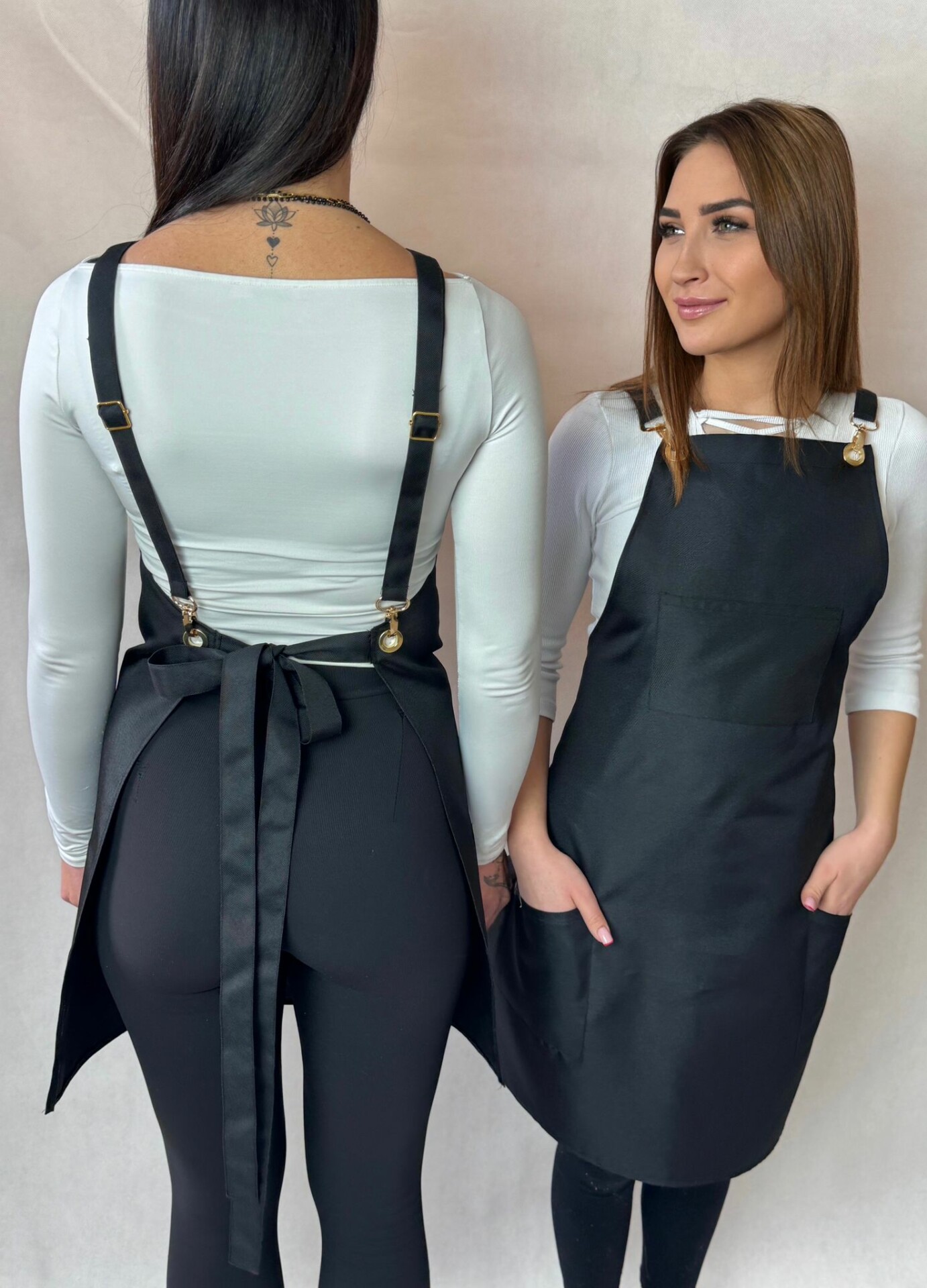 Fartuszek Klasyczny 224 Czarny - obrazek 6