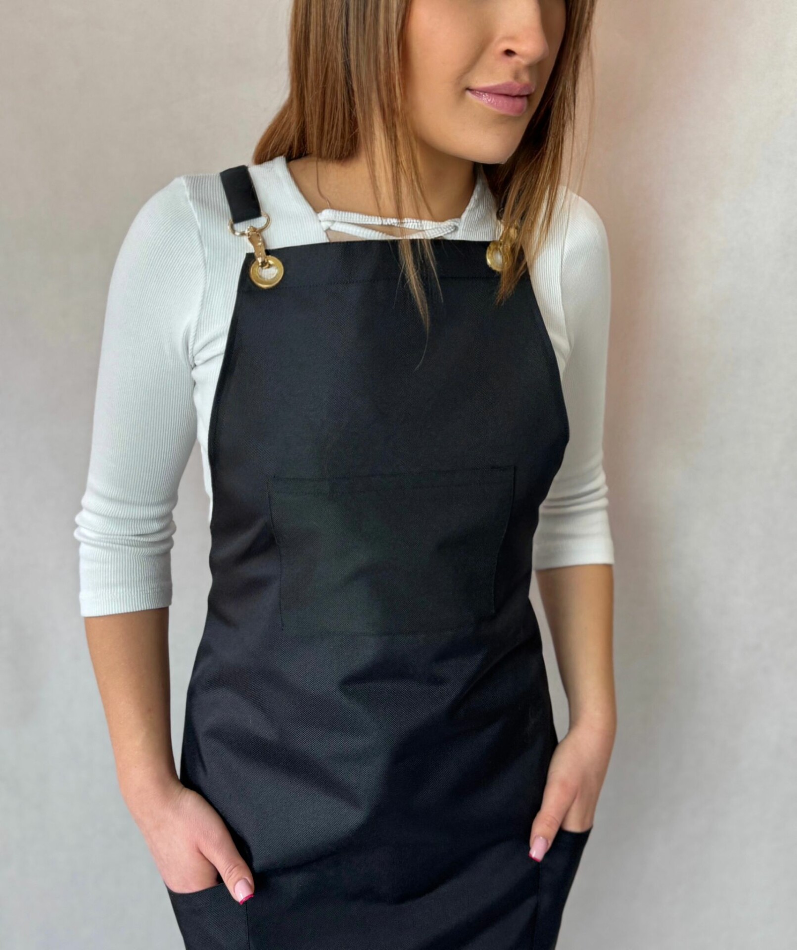 Fartuszek Klasyczny 224 Czarny - obrazek 7