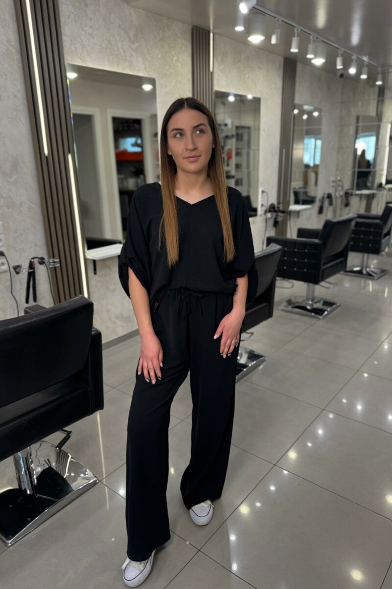 Komplet Fryzjerski Czarny 1405