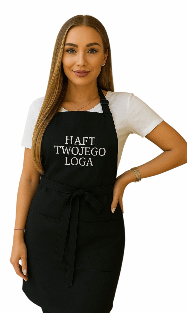 Haft komputerowy na fartuszku
